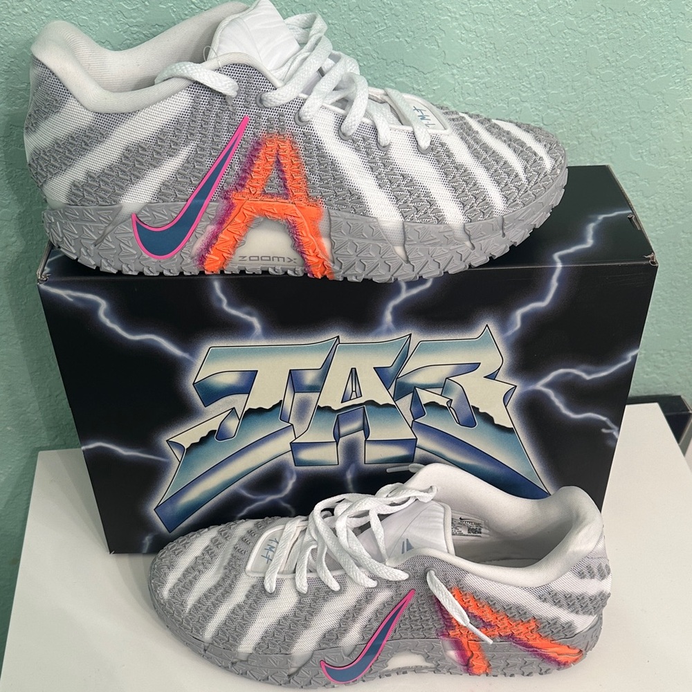 Nike Ja 3 'Light Show' Grey White Multi Basketball Shoes  brand new